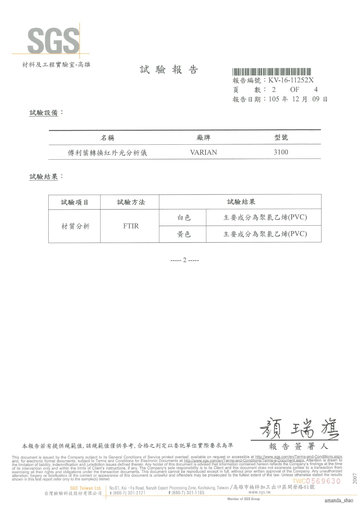 測試報告